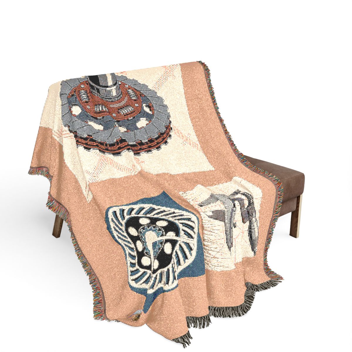 Original Art 1123 100% Cotton Woven Blanket — Artwork / 80" × 60"