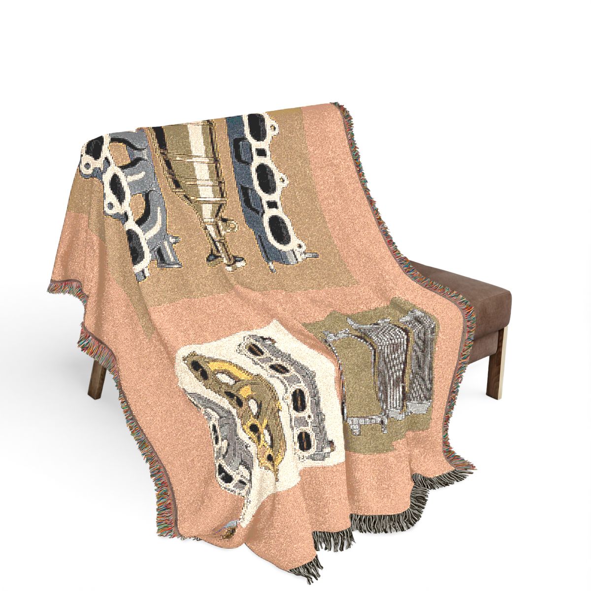 Original Art 1124 100% Cotton Woven Blanket — Artwork / 80" × 60"