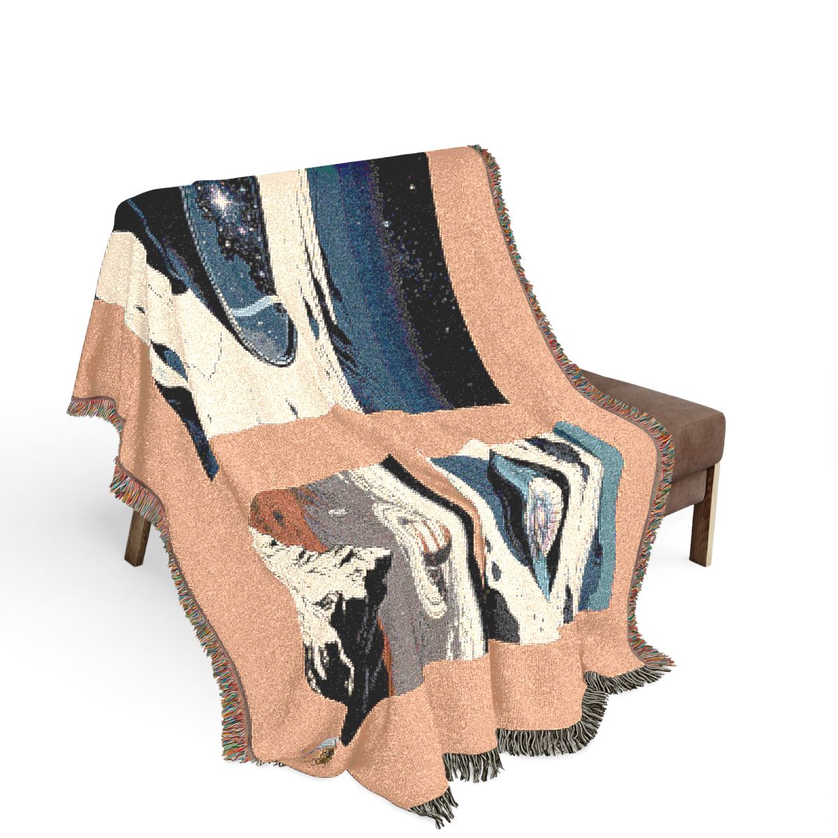 Original Art 1125 100% Cotton Woven Blanket — Artwork / 80" × 60"