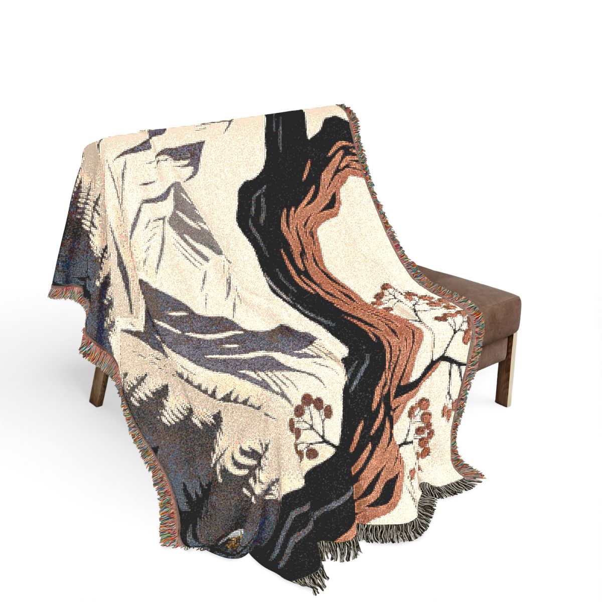 Original Art 1126 100% Cotton Woven Blanket — Artwork / 80" × 60"