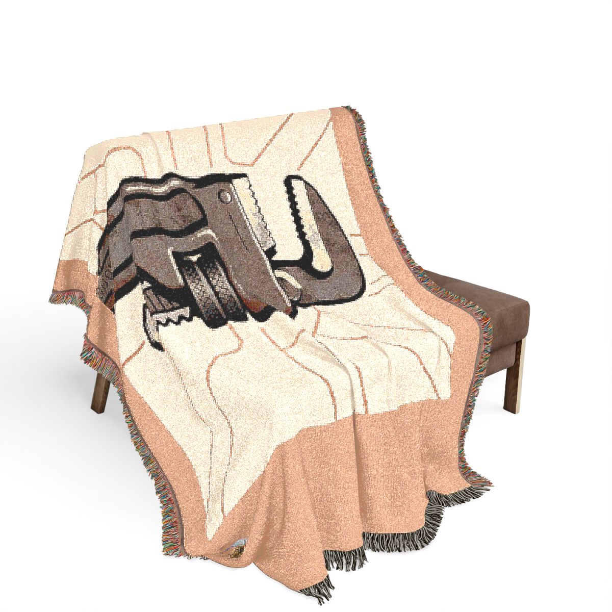 Original Art 780 100% Cotton Woven Blanket — Artwork / 80" × 60"
