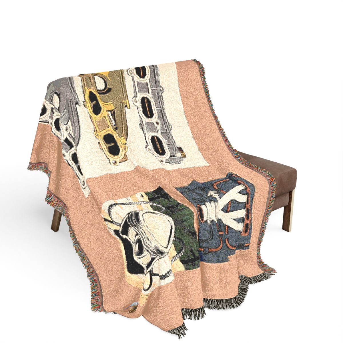 Original Art 781 100% Cotton Woven Blanket — Artwork / 80" × 60"