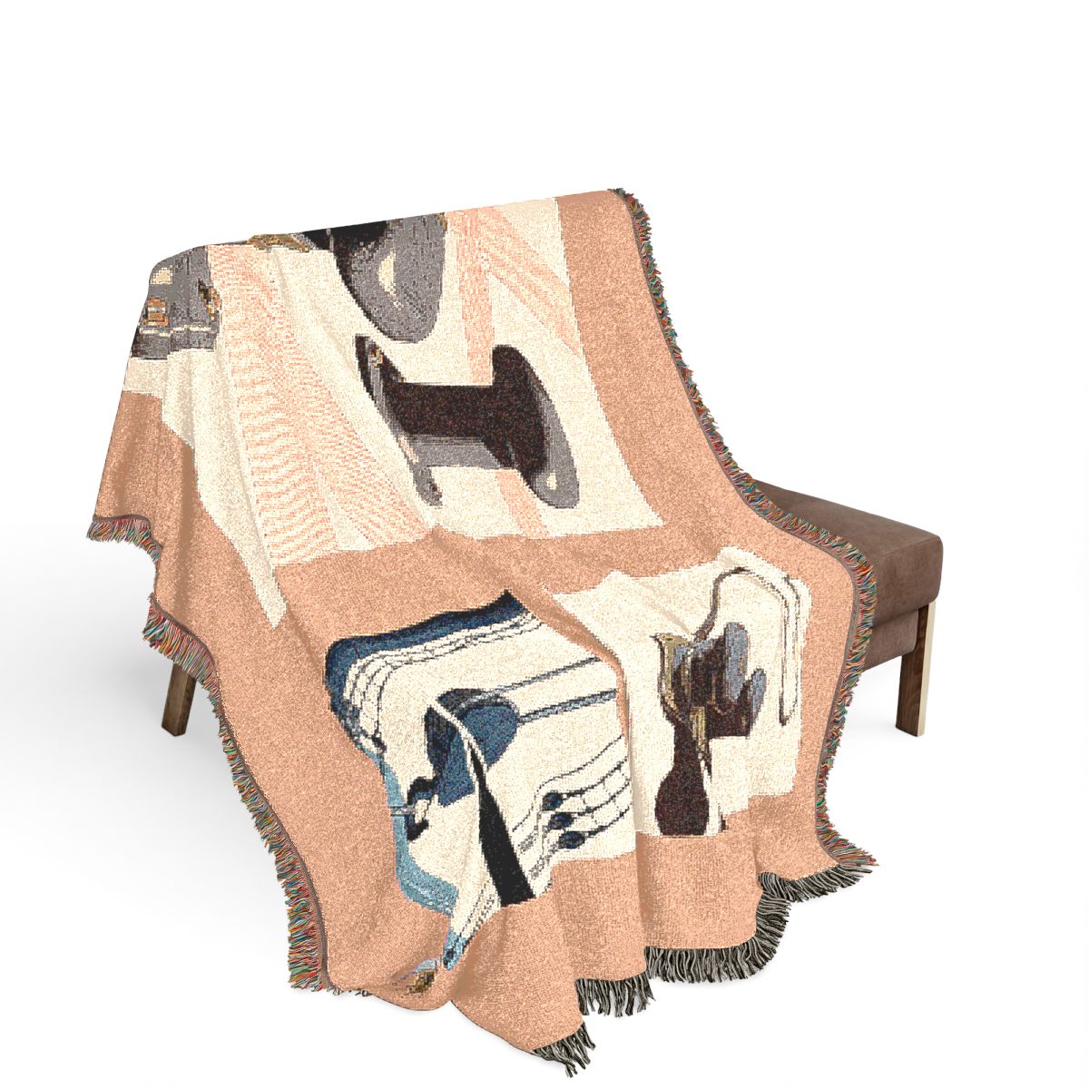 Original Art 794 100% Cotton Woven Blanket — Artwork / 80" × 60"