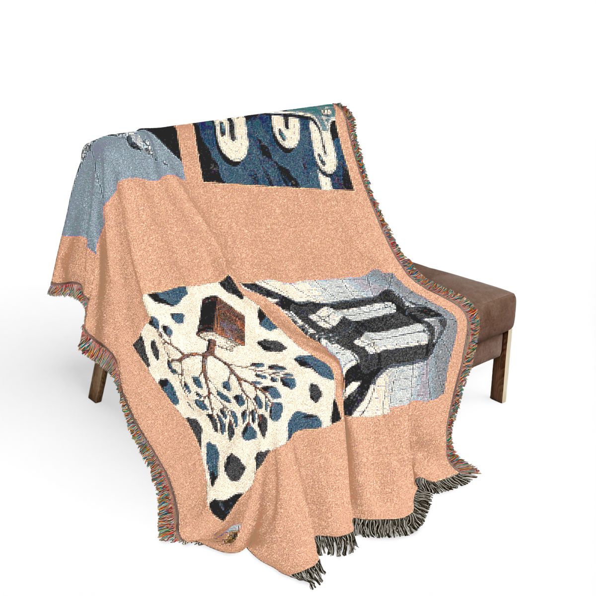 Original Art 800 100% Cotton Woven Blanket — Artwork / 80" × 60"