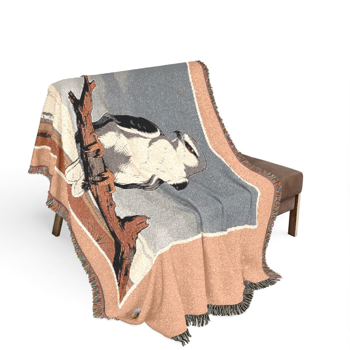 Original Art 805 100% Cotton Woven Blanket — Artwork / 80" × 60"