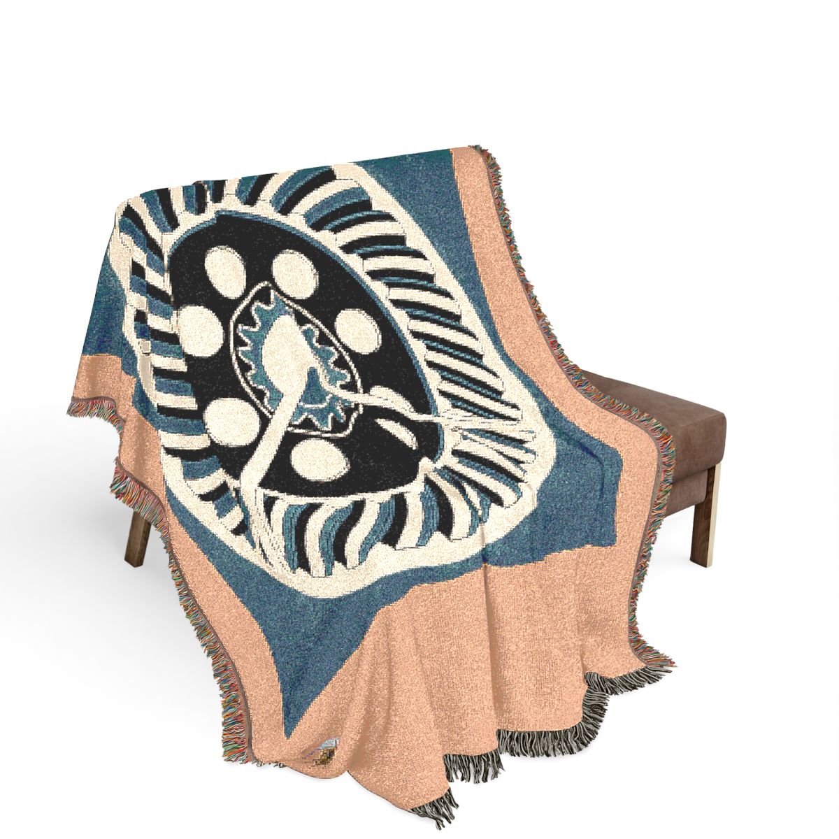 Original Art 813 100% Cotton Woven Blanket — Artwork / 80" × 60"