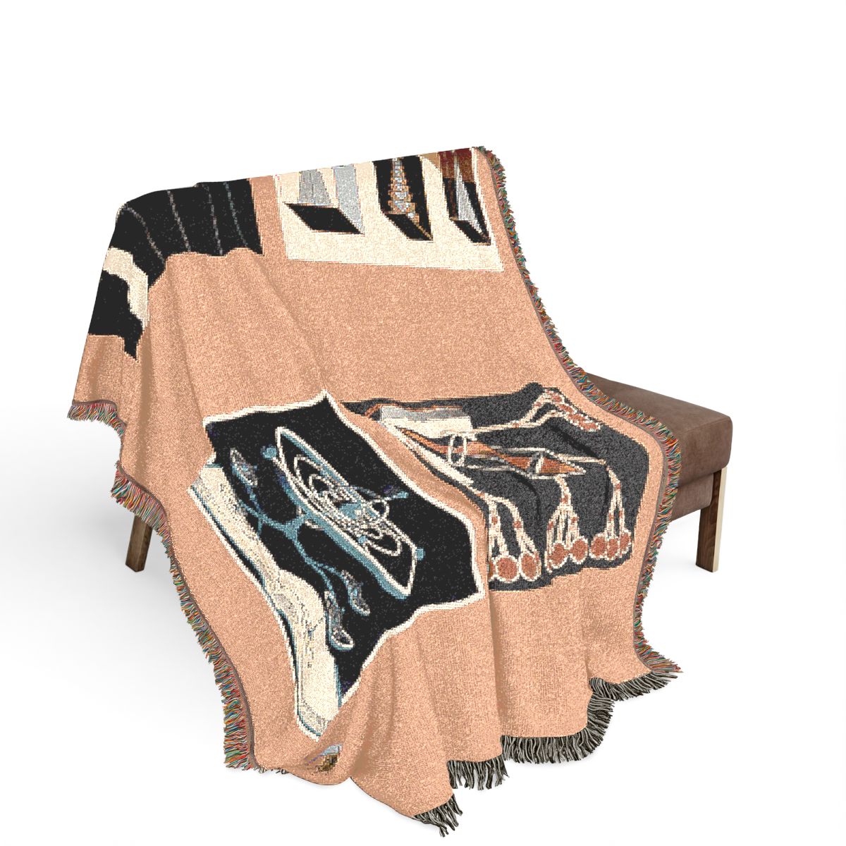 Original Art 817 100% Cotton Woven Blanket — Artwork / 80" × 60"