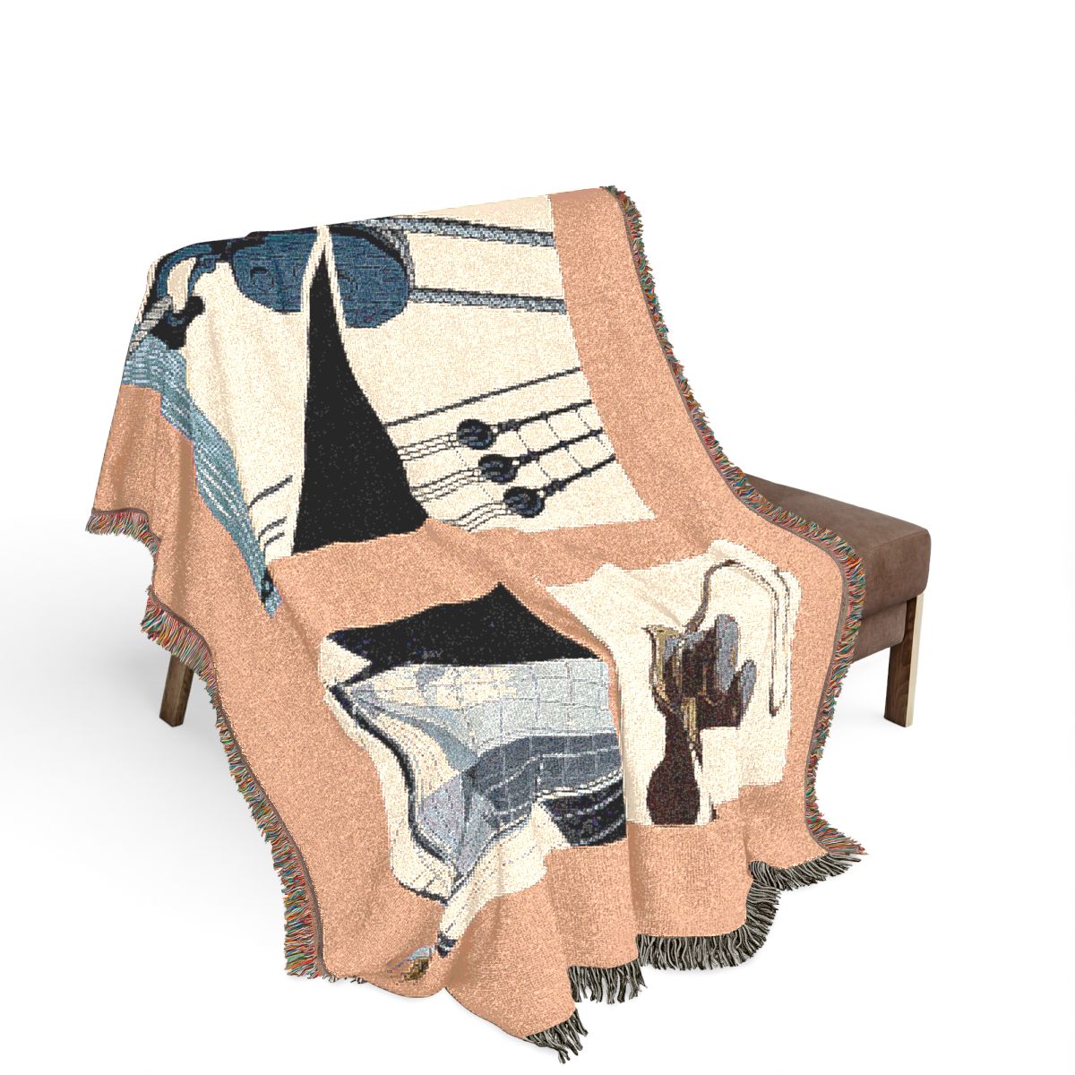 Original Art 828 100% Cotton Woven Blanket — Artwork / 80" × 60"