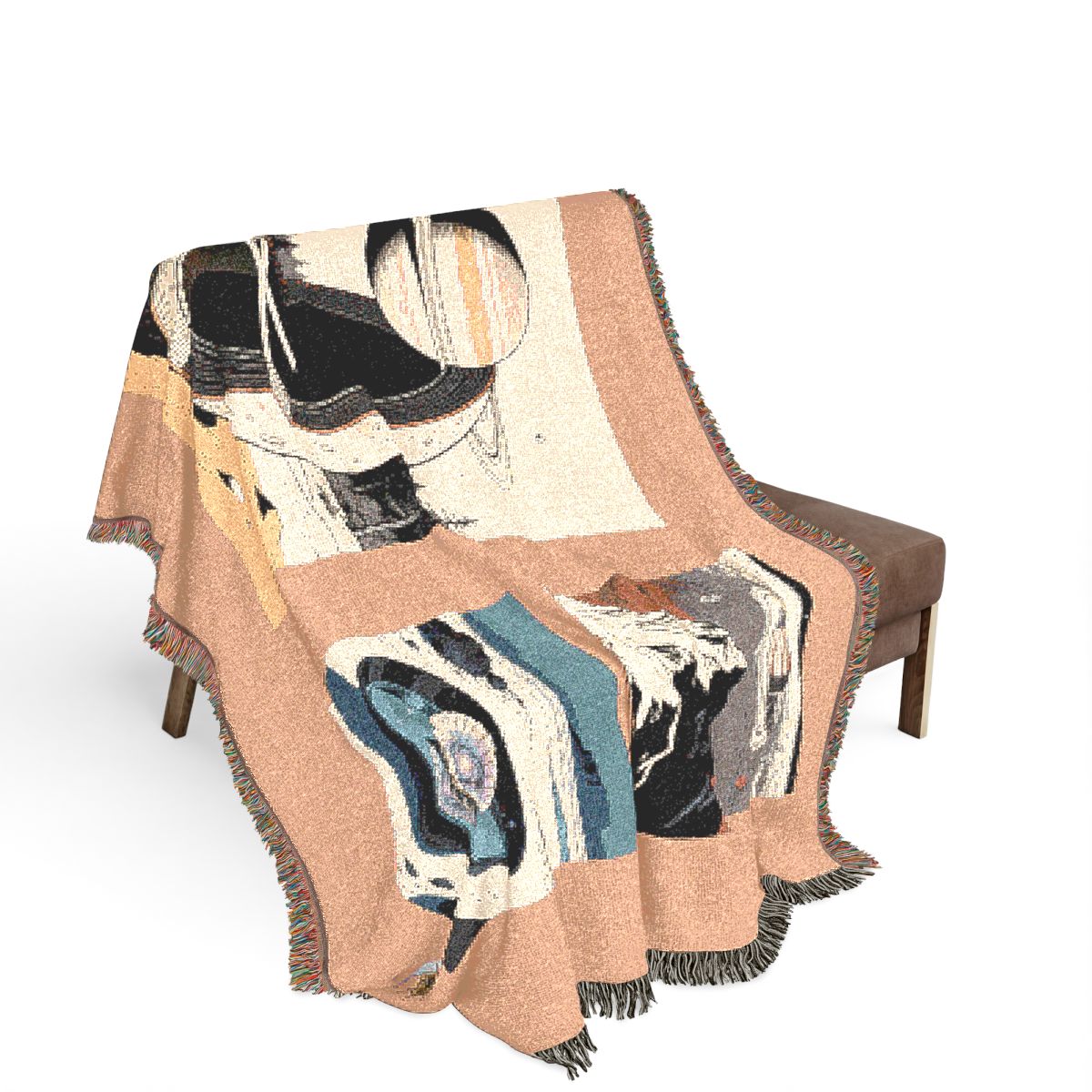 Original Art 830 100% Cotton Woven Blanket — Artwork / 80" × 60"