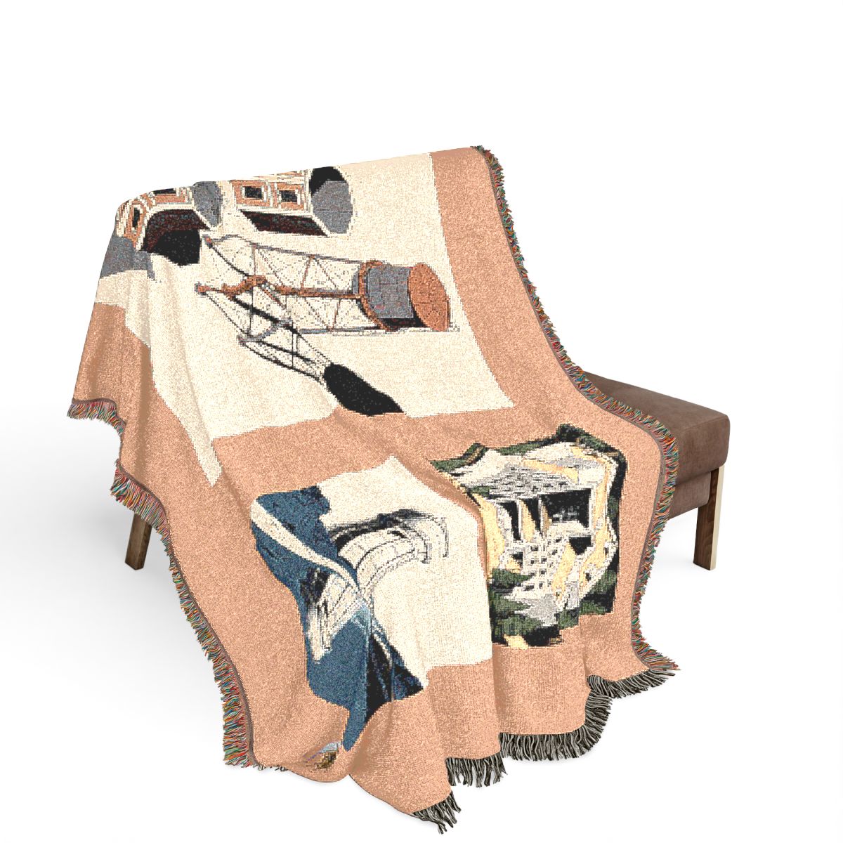 Original Art 836 100% Cotton Woven Blanket — Artwork / 80" × 60"