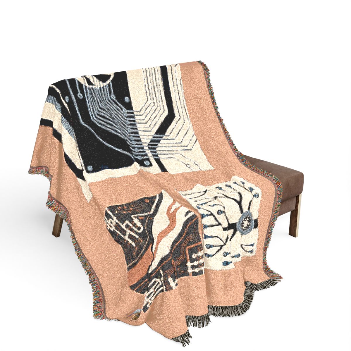 Original Art 663 100% Cotton Woven Blanket - Artwork / 80" × 60"