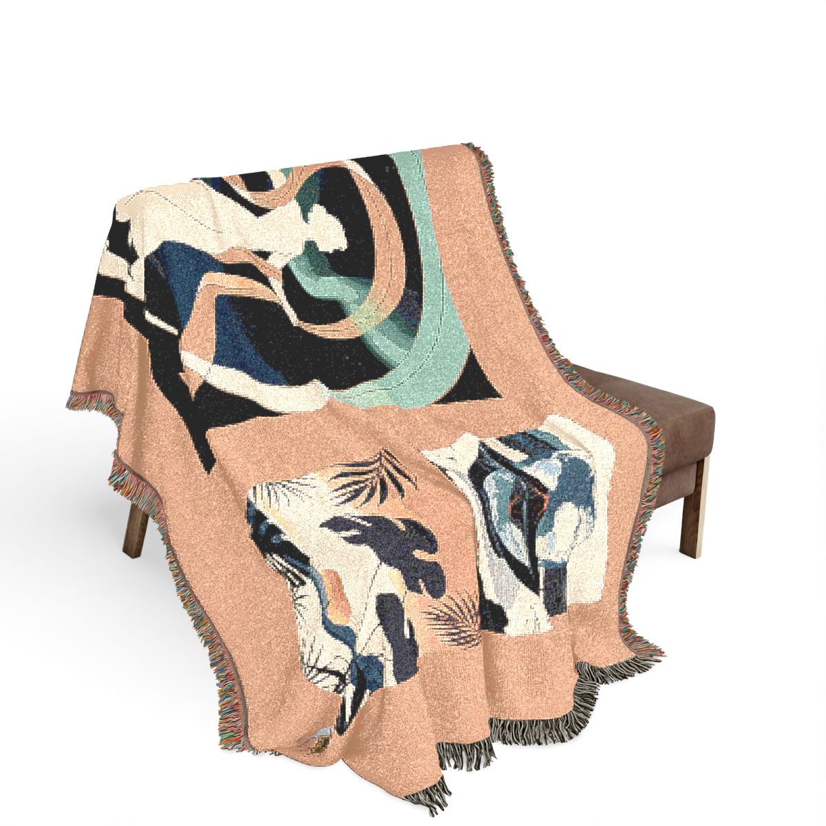 Original Art 666 100% Cotton Woven Blanket - Artwork / 80" × 60"