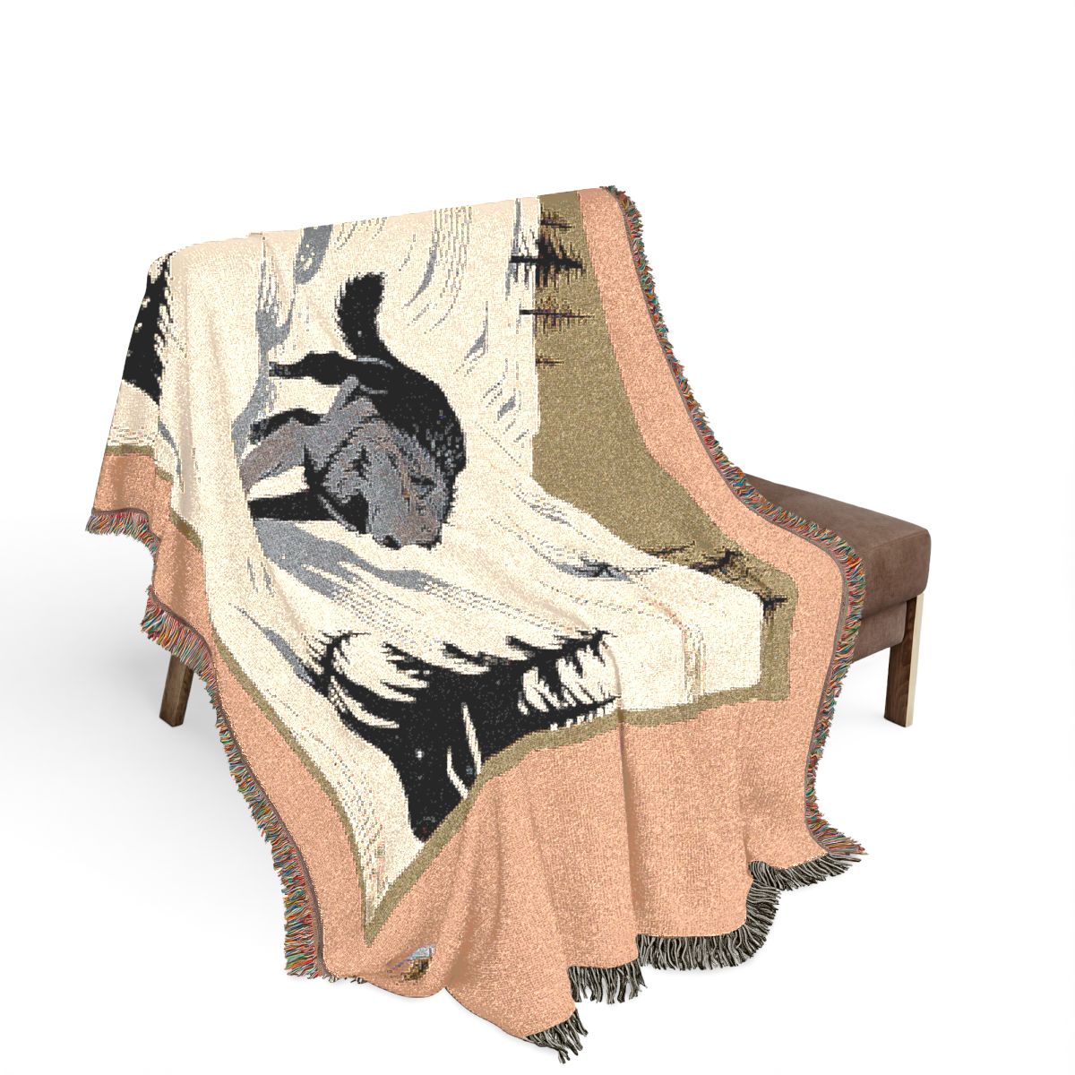 Original Art 671 100% Cotton Woven Blanket - Artwork / 80" × 60"