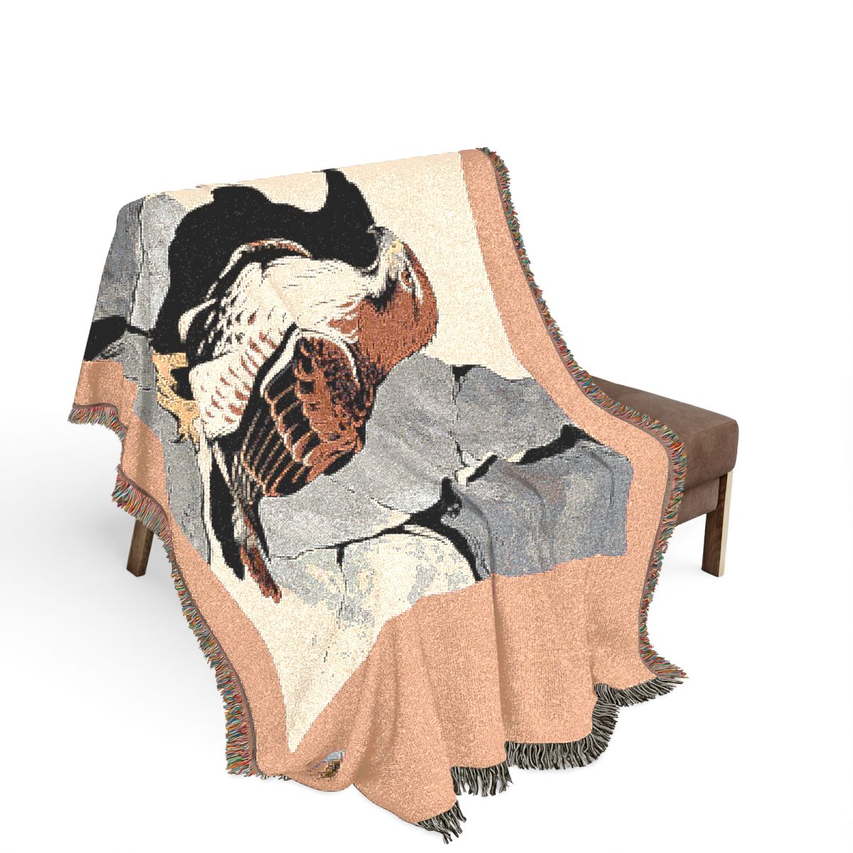 Original Art 672 100% Cotton Woven Blanket - Artwork / 80" × 60"