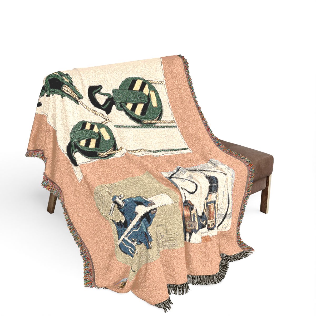 Original Art 674 100% Cotton Woven Blanket - Artwork / 80" × 60"