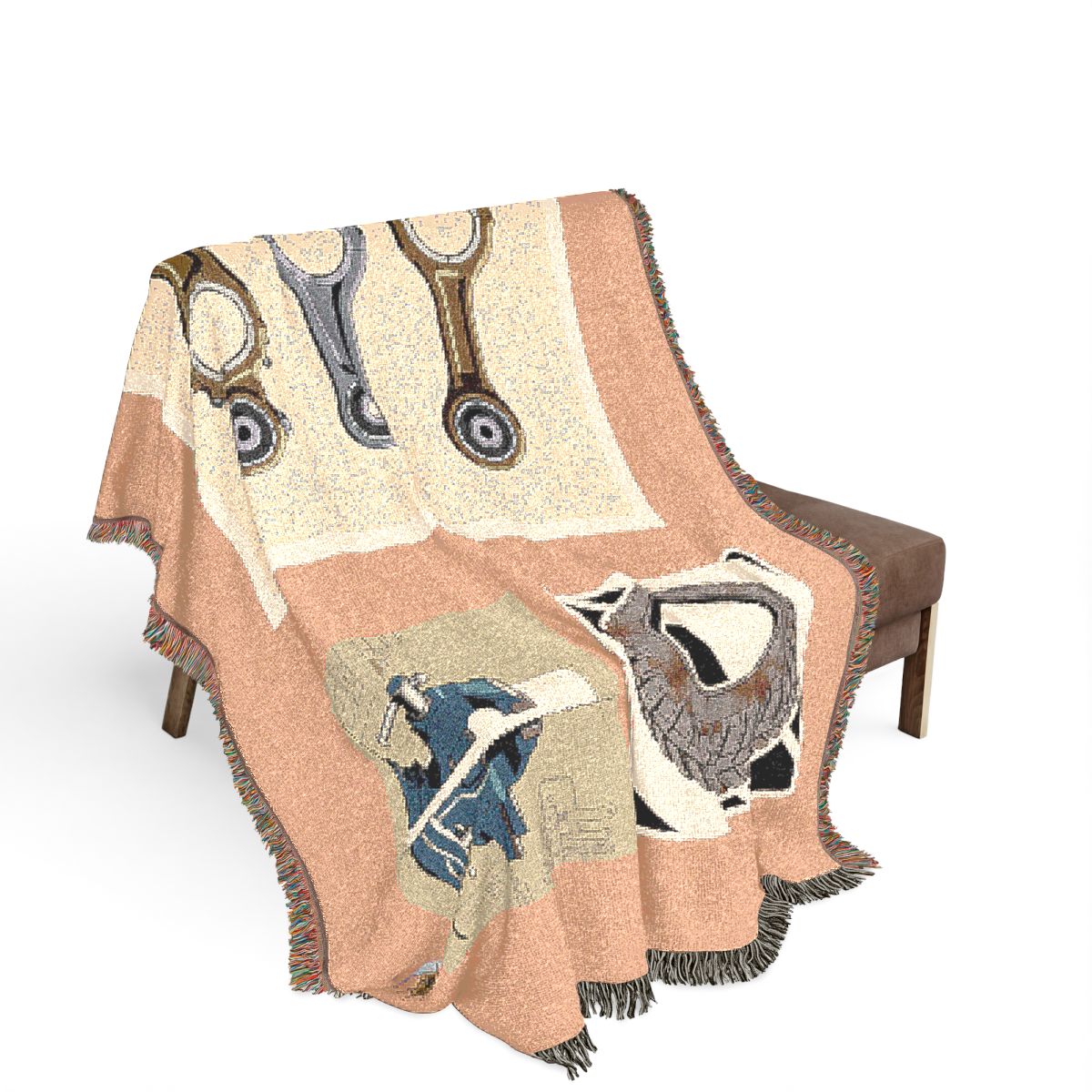 Original Art 676 100% Cotton Woven Blanket - Artwork / 80" × 60"