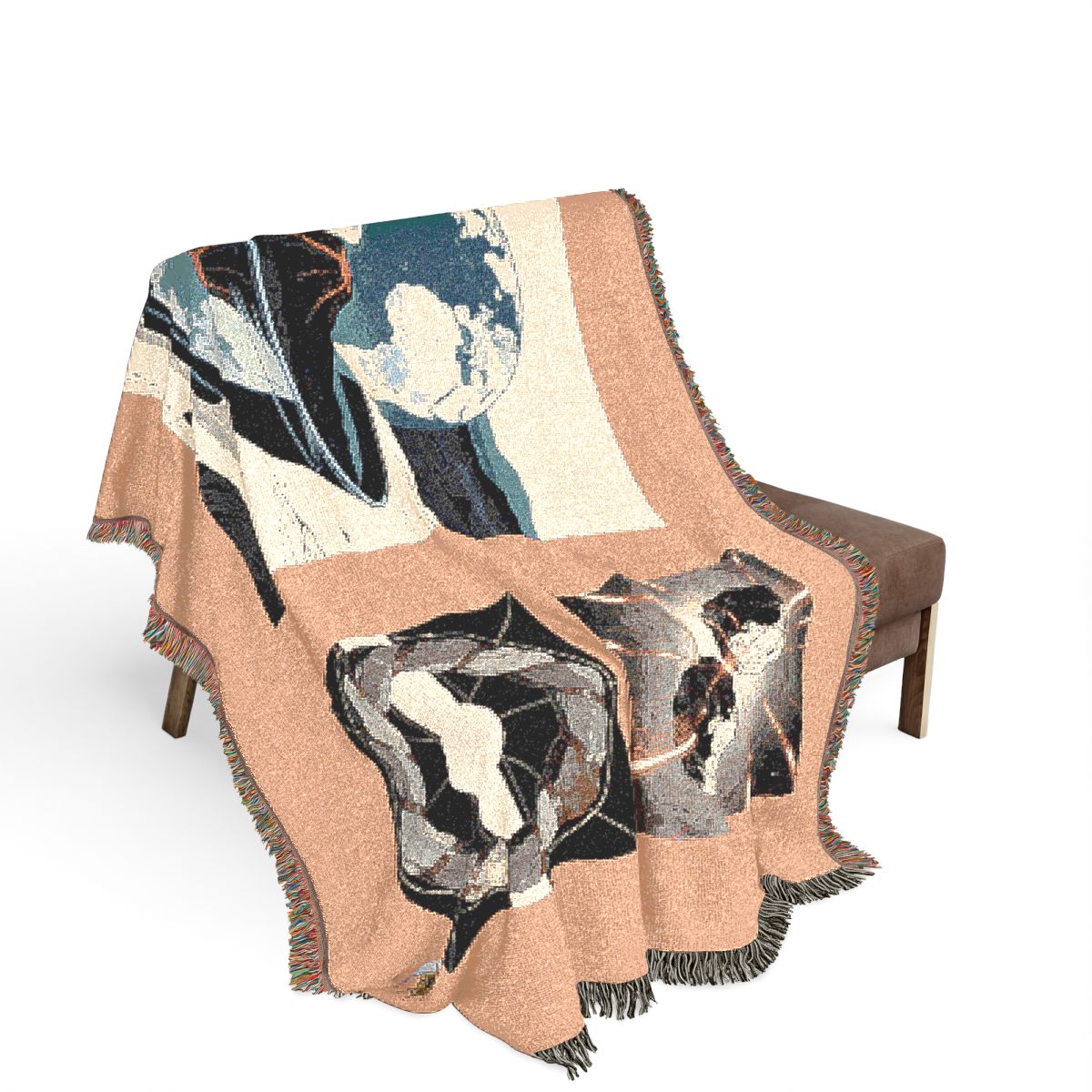 Original Art 677 100% Cotton Woven Blanket - Artwork / 80" × 60"