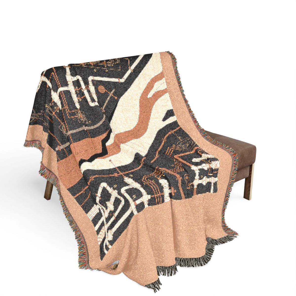 Original Art 685 100% Cotton Woven Blanket - Artwork / 80" × 60"