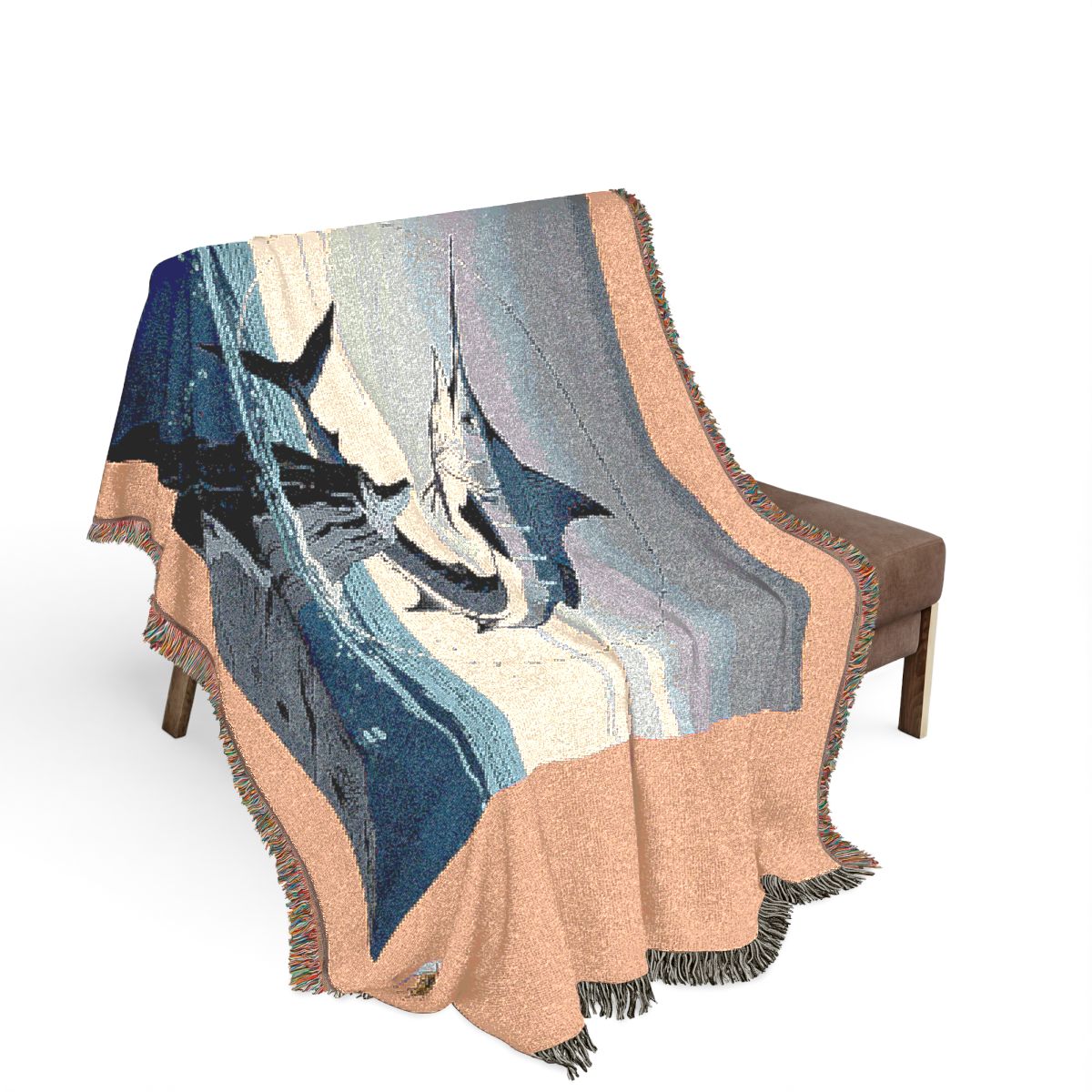 Original Art 688 100% Cotton Woven Blanket - Artwork / 80" × 60"