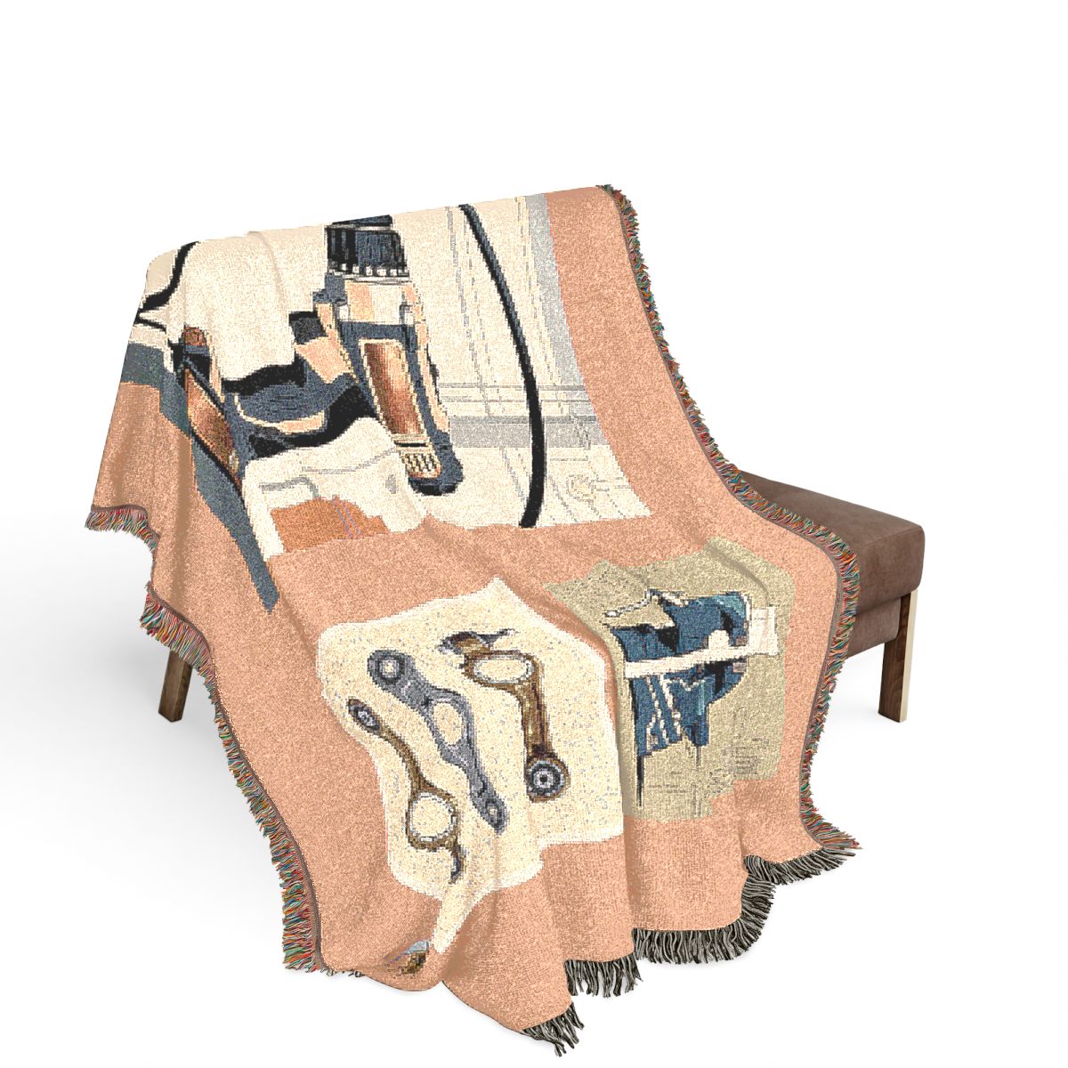 Original Art 691 100% Cotton Woven Blanket - Artwork / 80" × 60"