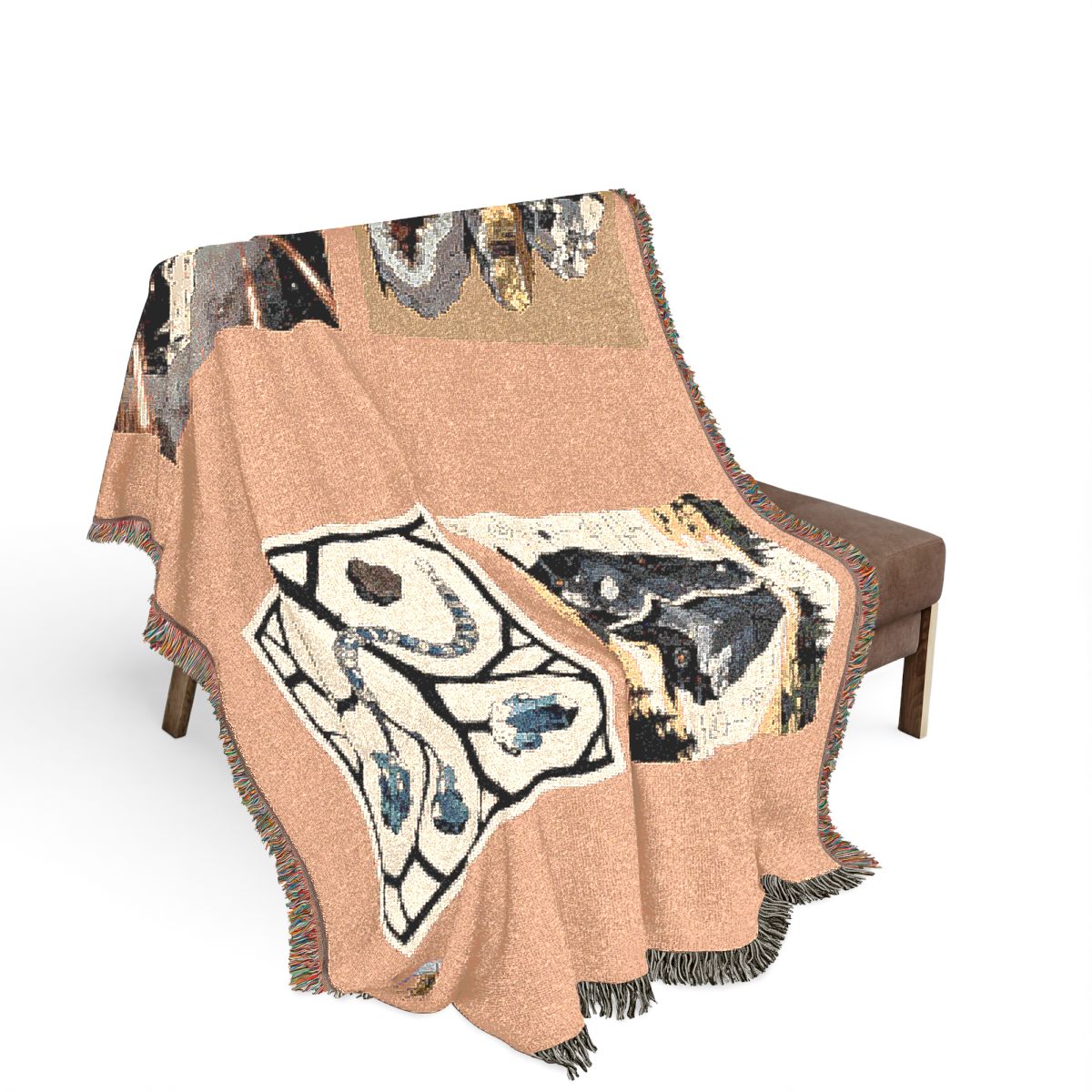 Original Art 702 100% Cotton Woven Blanket - Artwork / 80" × 60"