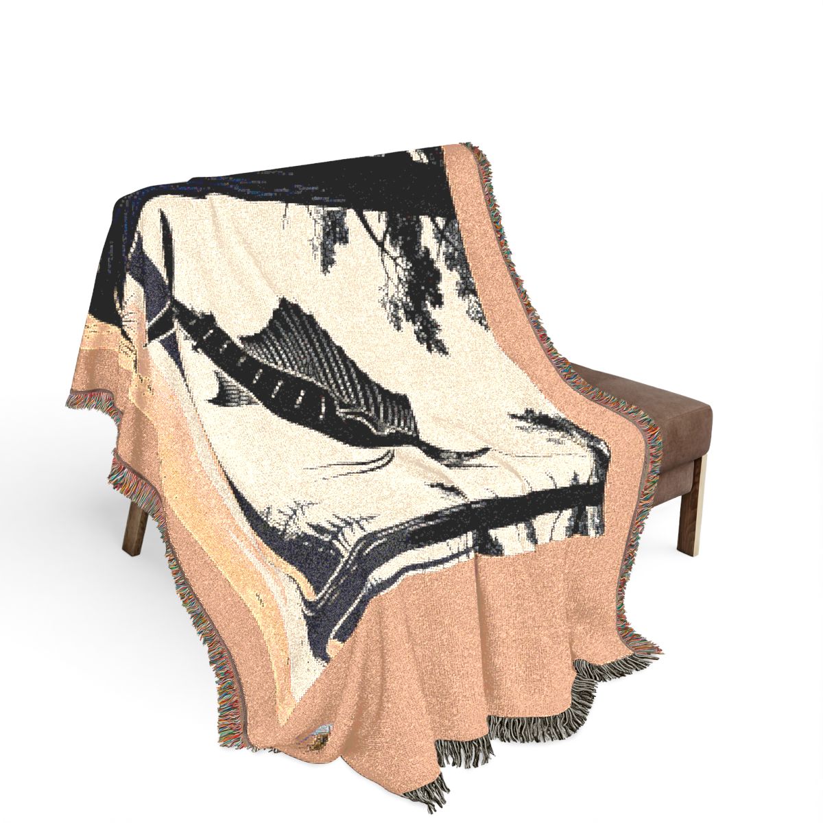 Original Art 704 100% Cotton Woven Blanket - Artwork / 80" × 60"