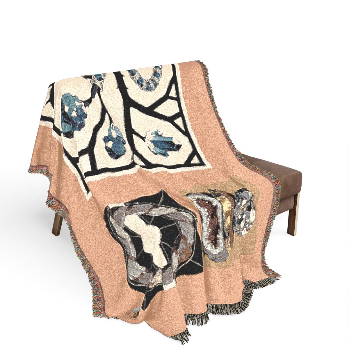 Original Art 718 100% Cotton Woven Blanket - Artwork / 80" × 60"