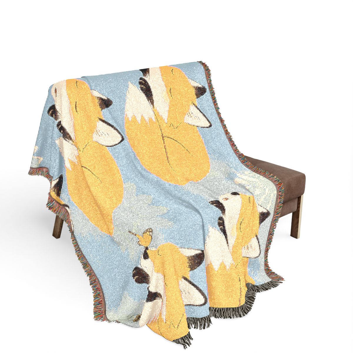 Original Art 9 100% Cotton Woven Blanket - Artwork / 80" × 60"