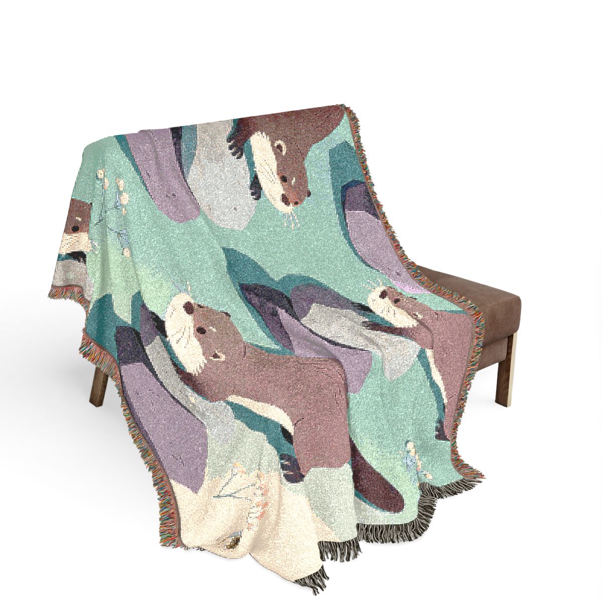 Original Art 21 100% Cotton Woven Blanket - Artwork / 80" × 60"