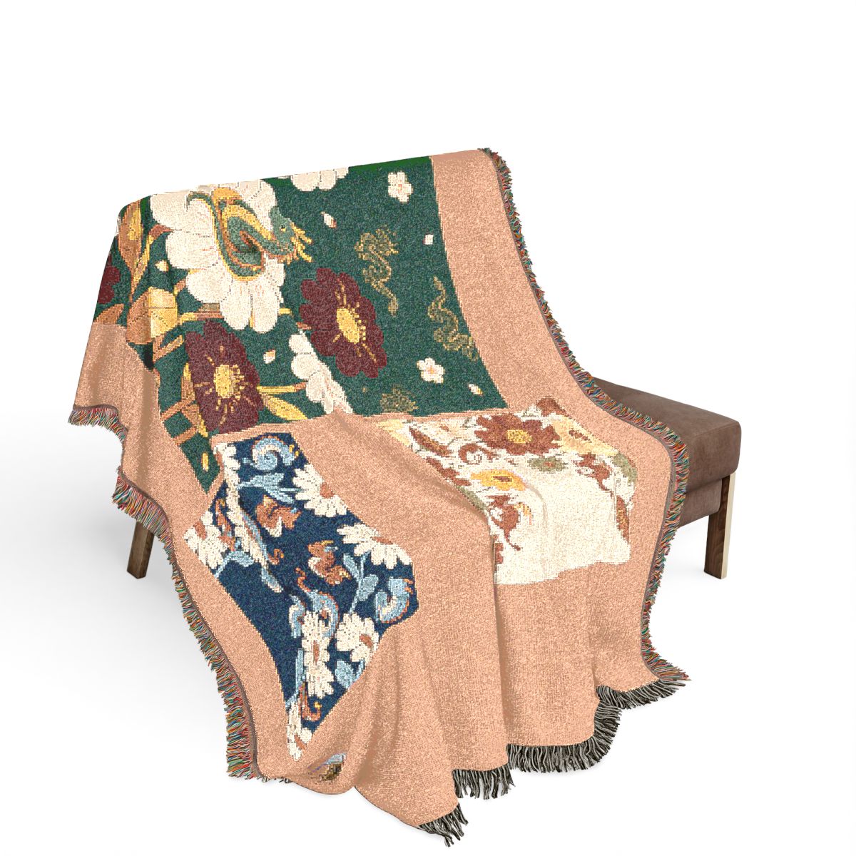 Original Art 25 100% Cotton Woven Blanket - Artwork / 80" × 60"