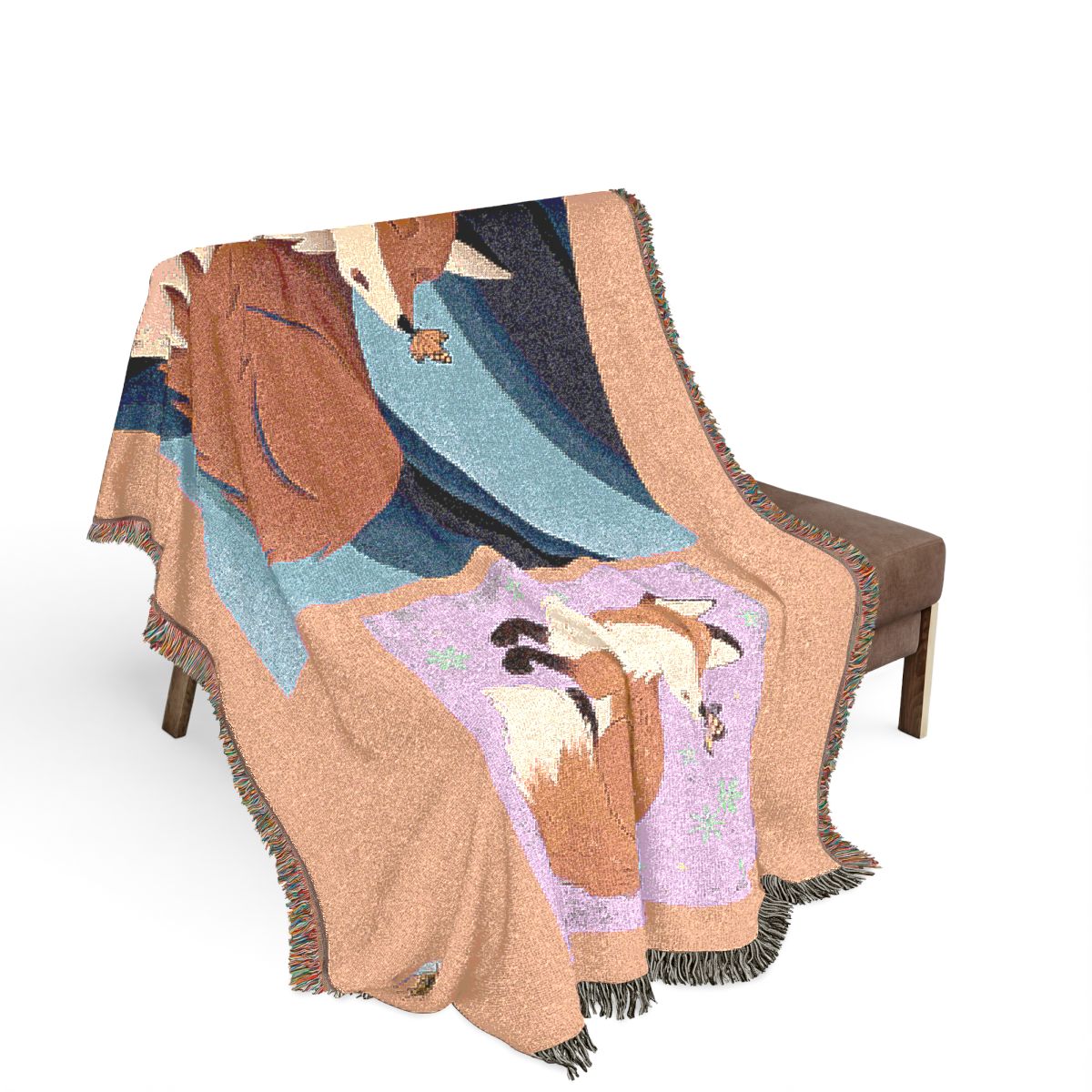 Original Art 45 100% Cotton Woven Blanket - Artwork / 80" × 60"