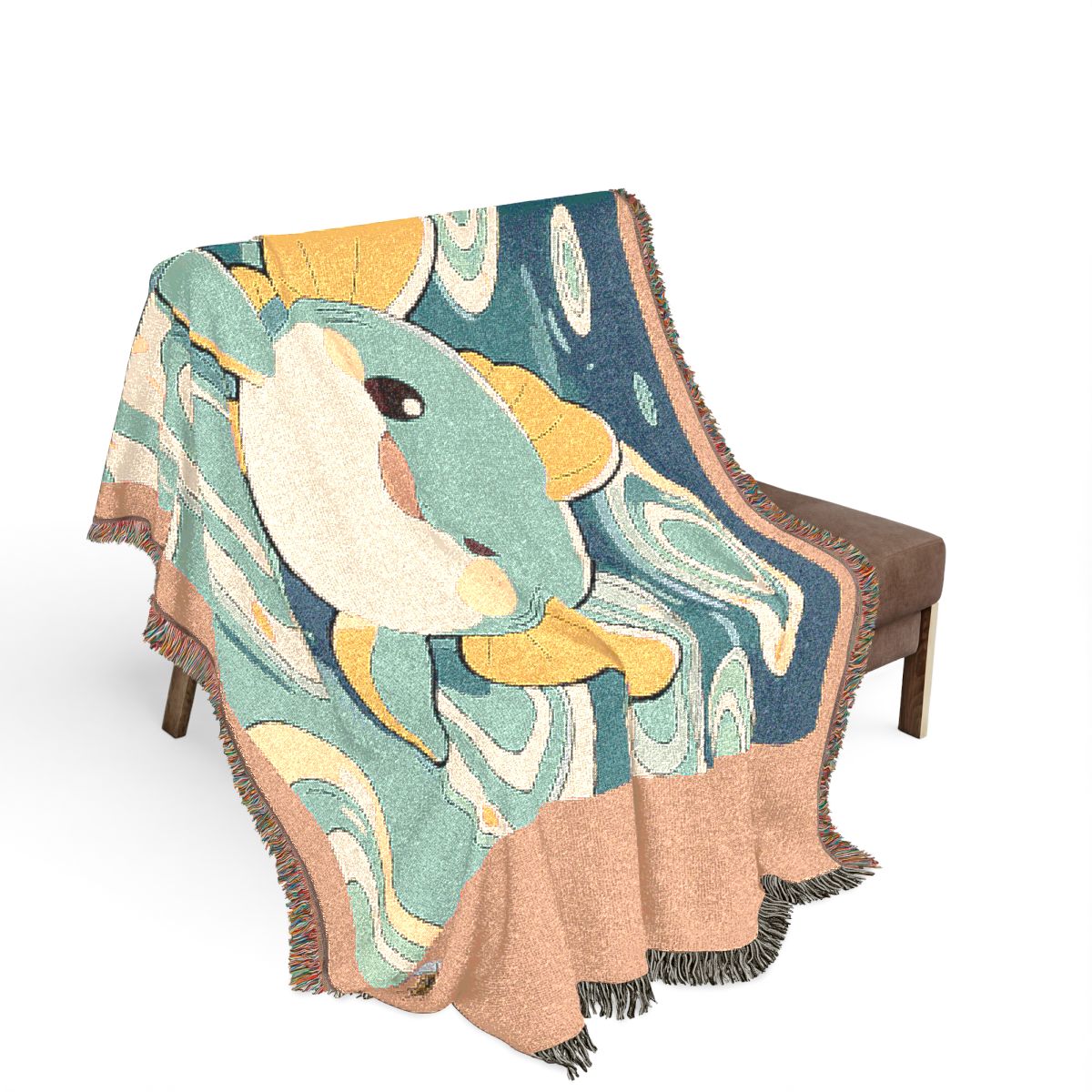 Original Art 54 100% Cotton Woven Blanket - Artwork / 80" × 60"
