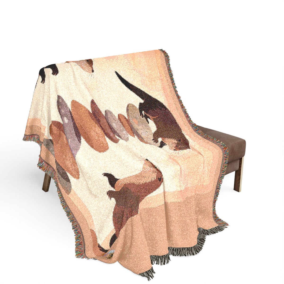 Original Art 57 100% Cotton Woven Blanket - Artwork / 80" × 60"