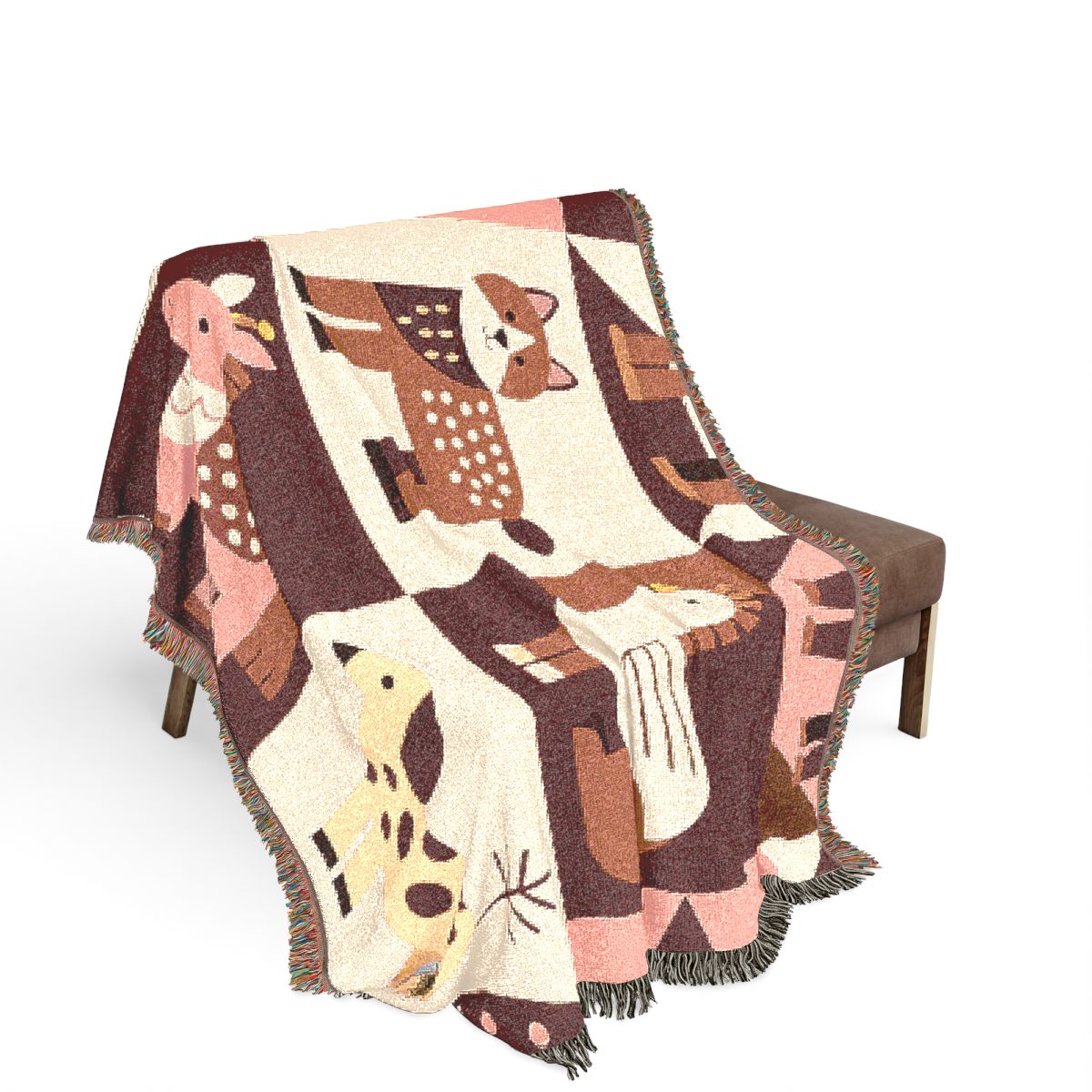 Original Art 65 100% Cotton Woven Blanket - Artwork / 80" × 60"