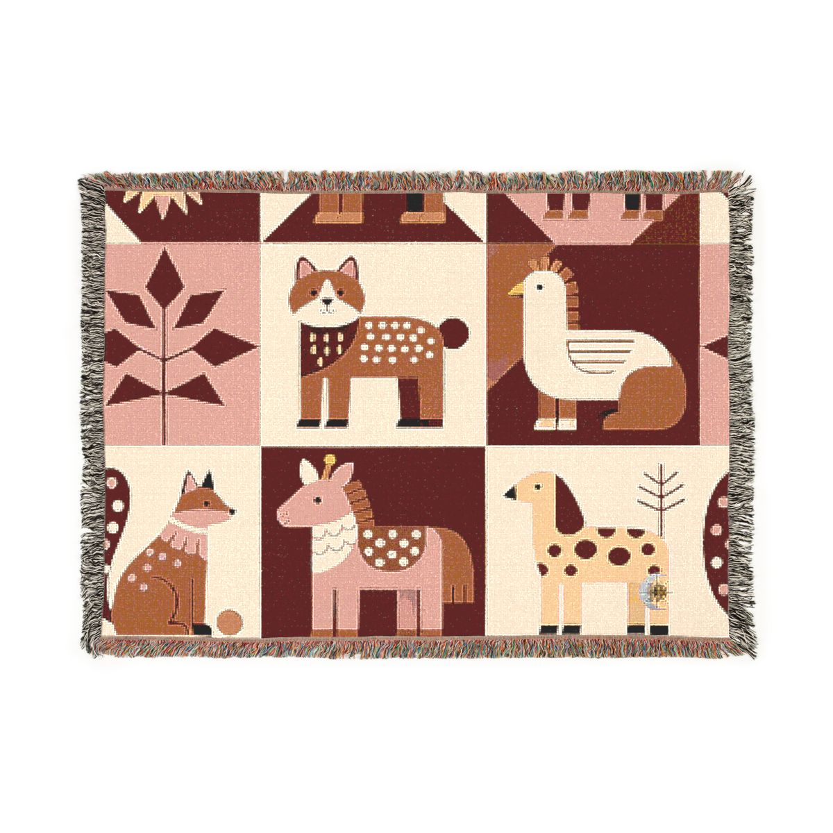 Original Art 65 100% Cotton Woven Blanket