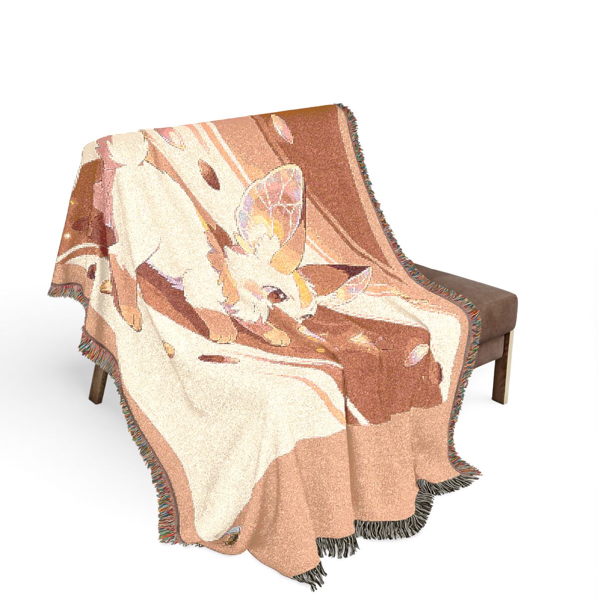 Original Art 66 100% Cotton Woven Blanket - Artwork / 80" × 60"