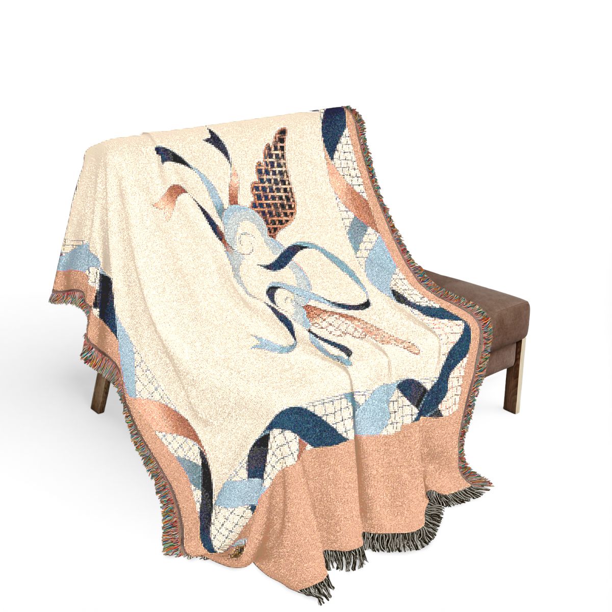 Original Art 71 100% Cotton Woven Blanket - Artwork / 80" × 60"