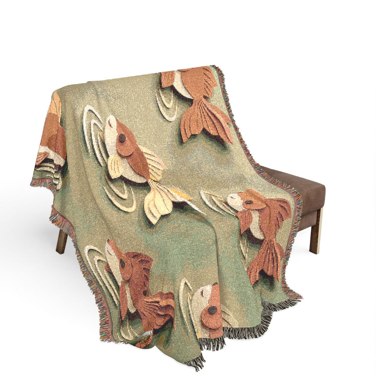Original Art 72 100% Cotton Woven Blanket - Artwork / 80" × 60"