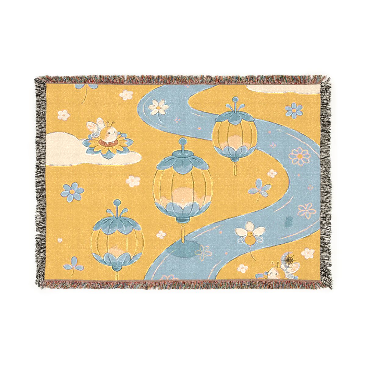 Original Art 74 100% Cotton Woven Blanket