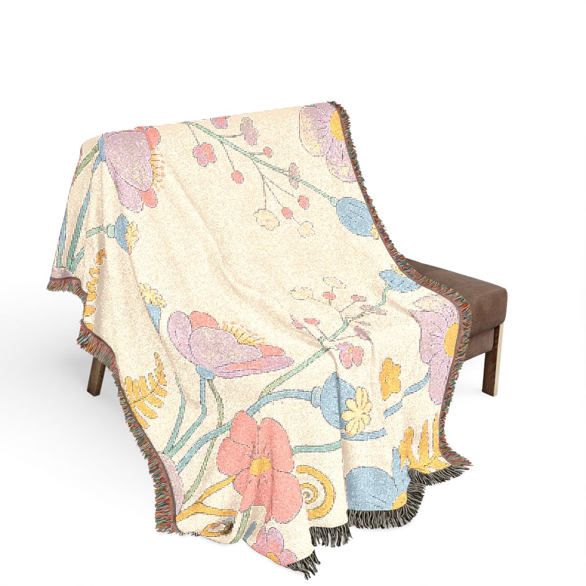 Original Art 76 100% Cotton Woven Blanket - Artwork / 80" × 60"