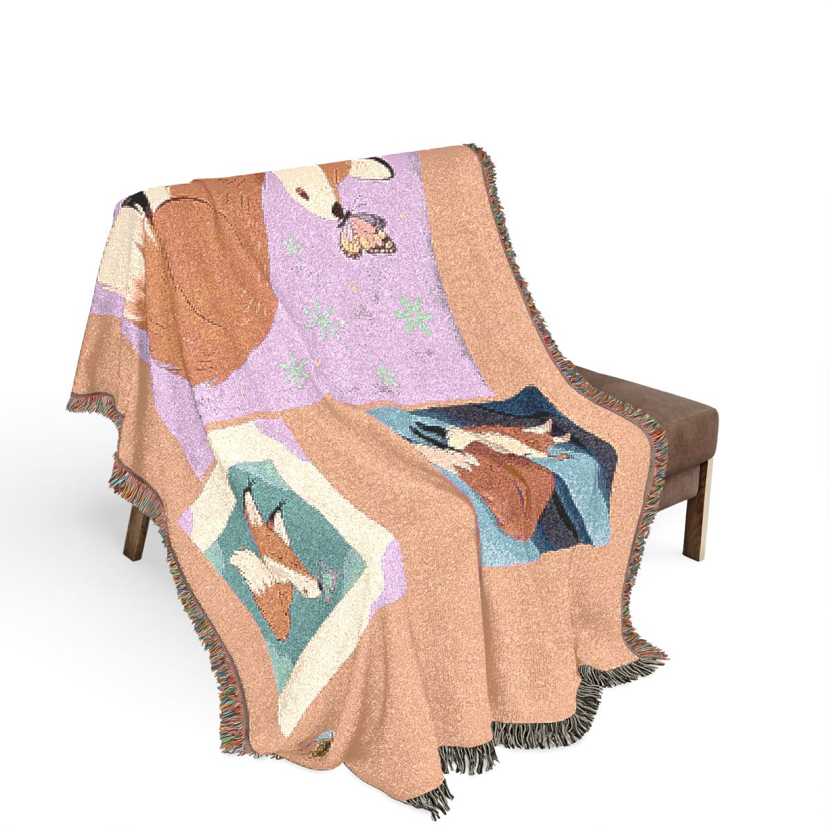 Original Art 81 100% Cotton Woven Blanket - Artwork / 80" × 60"