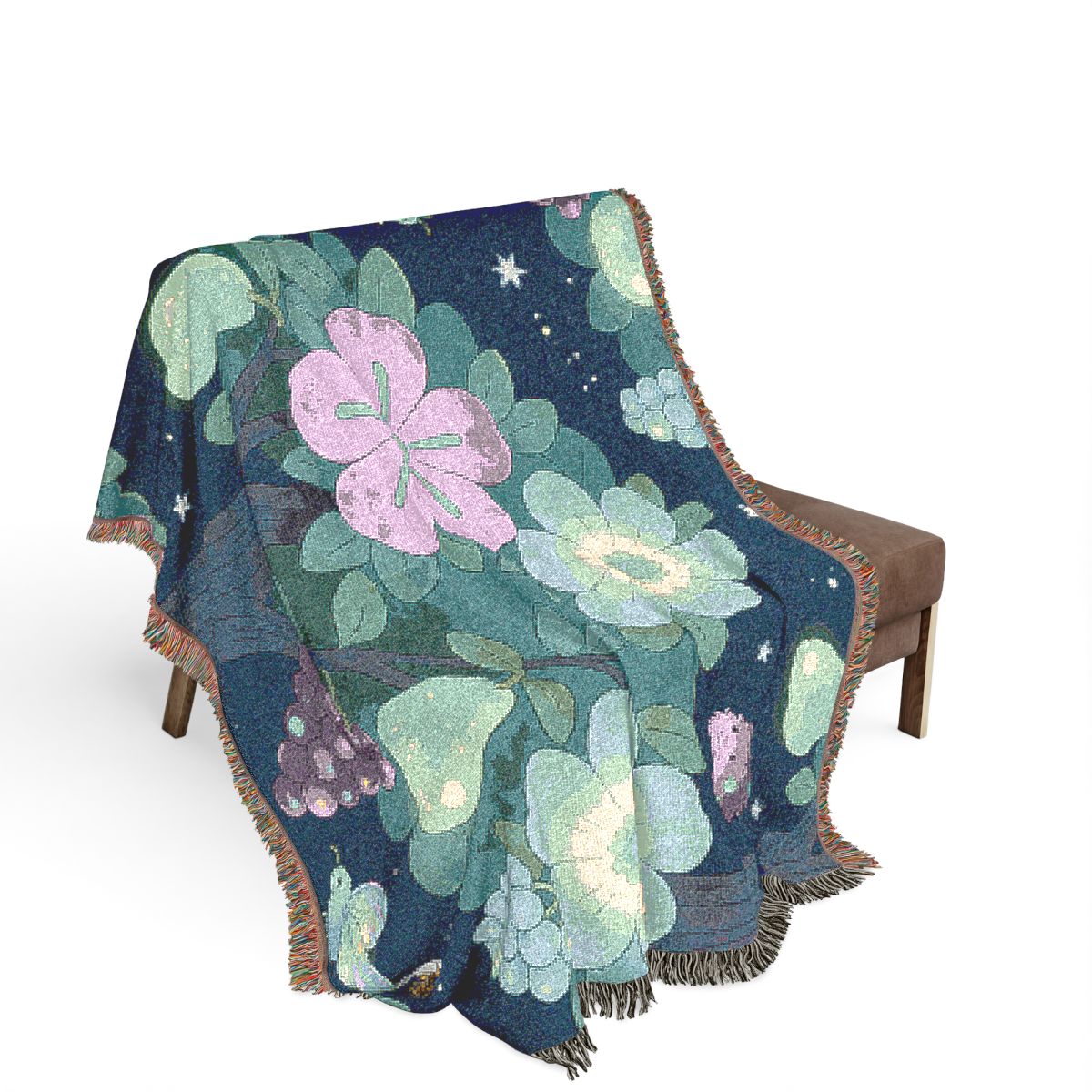 Original Art 86 100% Cotton Woven Blanket - Artwork / 80" × 60"
