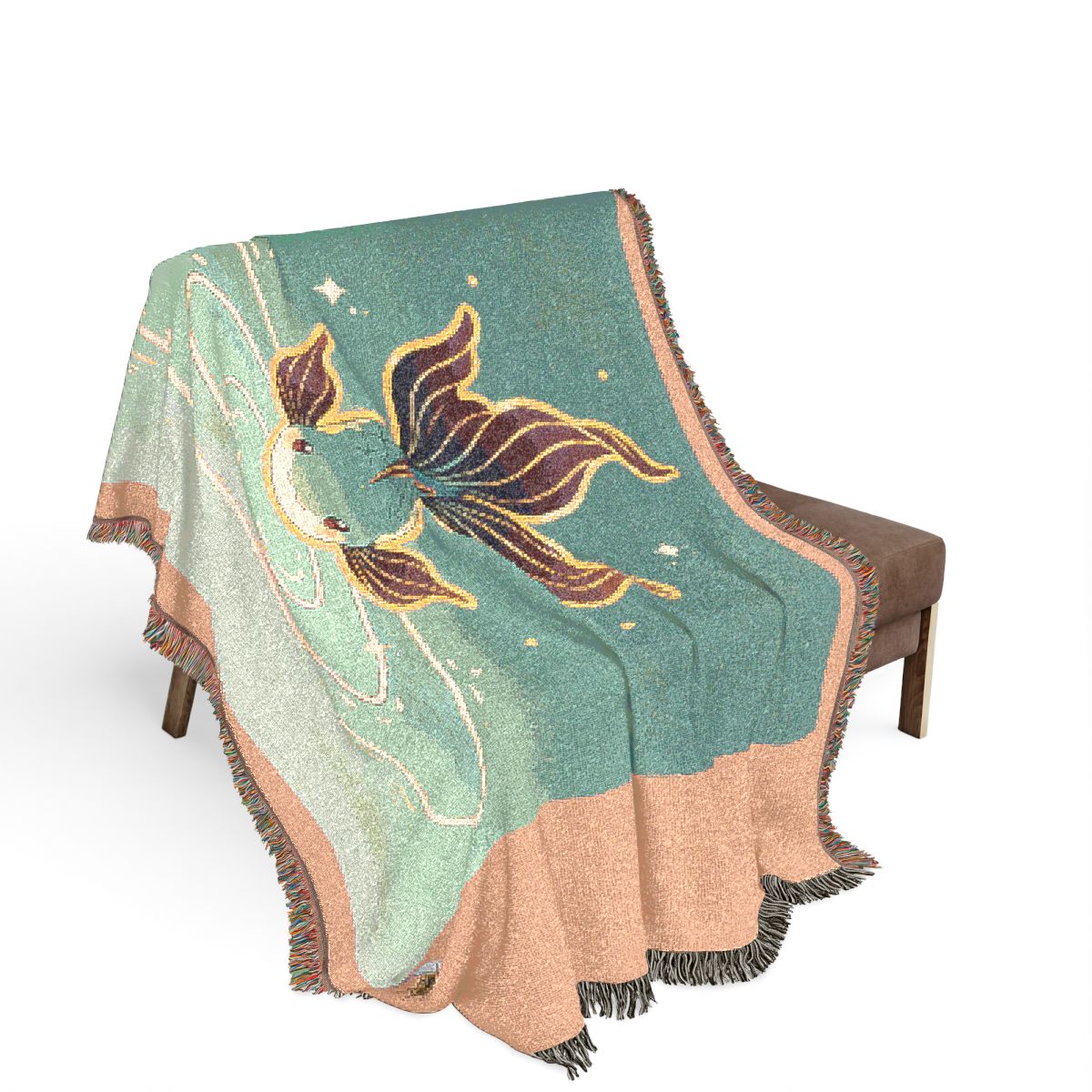 Original Art 90 100% Cotton Woven Blanket - Artwork / 80" × 60"