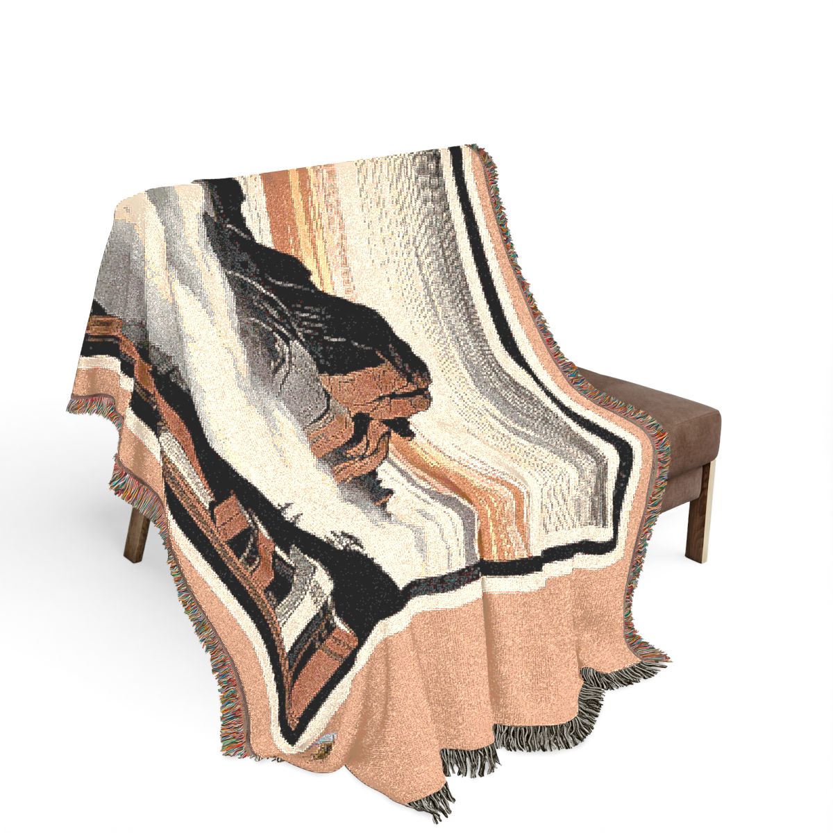 Original Art 104 100% Cotton Woven Blanket - Artwork / 80" × 60"
