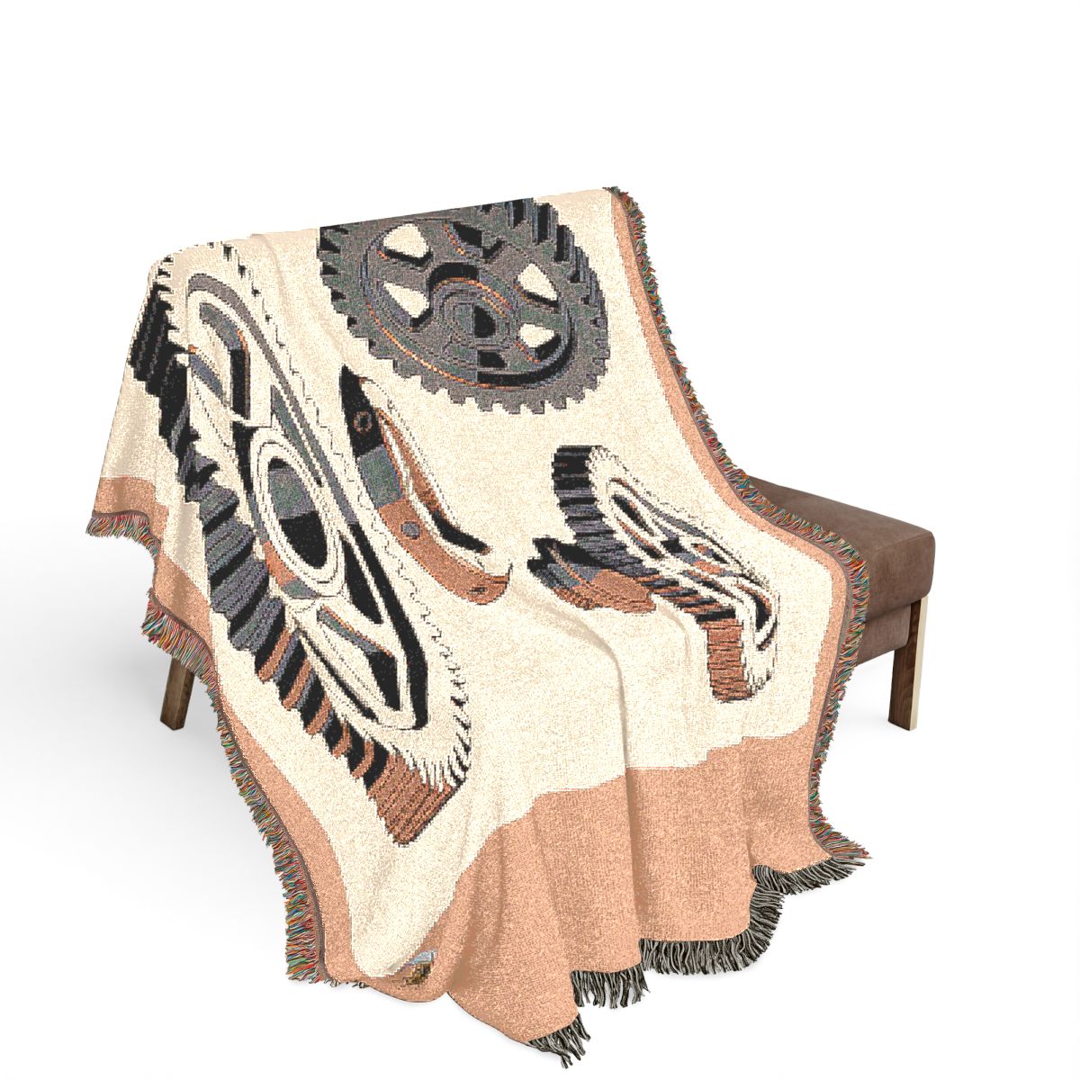Original Art 106 100% Cotton Woven Blanket - Artwork / 80" × 60"