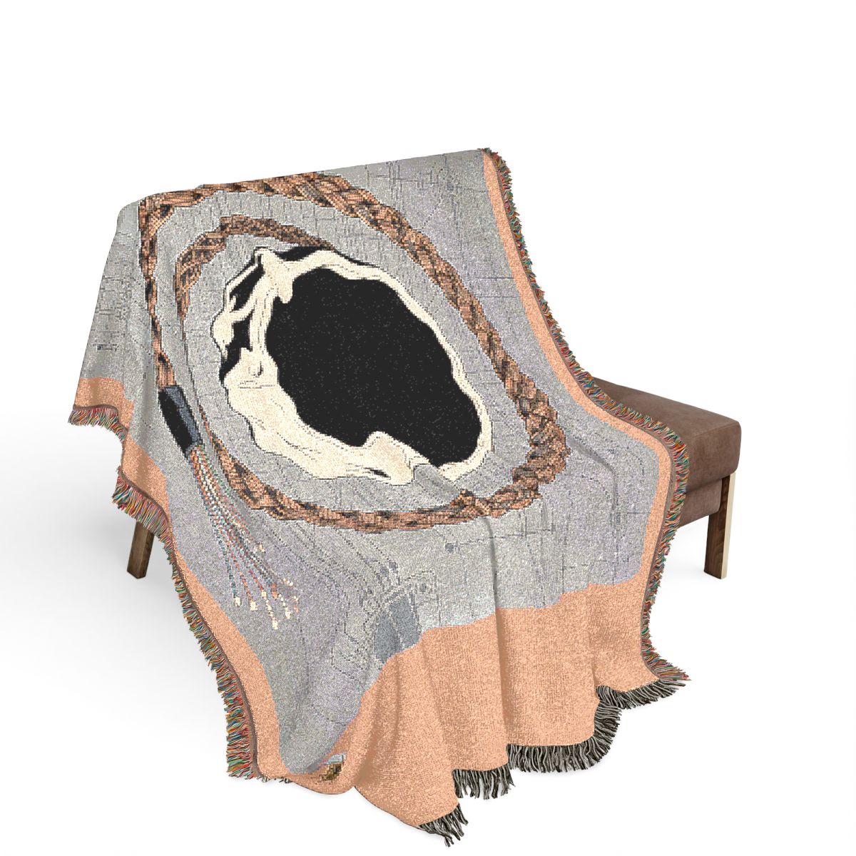 Original Art 117 100% Cotton Woven Blanket - Artwork / 80" × 60"
