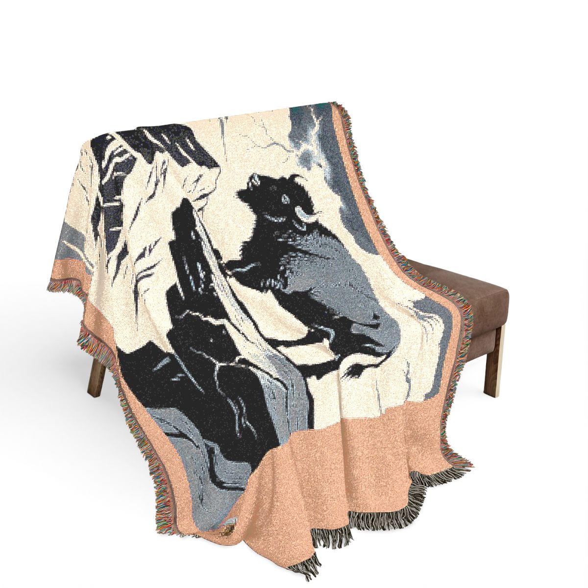 Original Art 119 100% Cotton Woven Blanket - Artwork / 80" × 60"