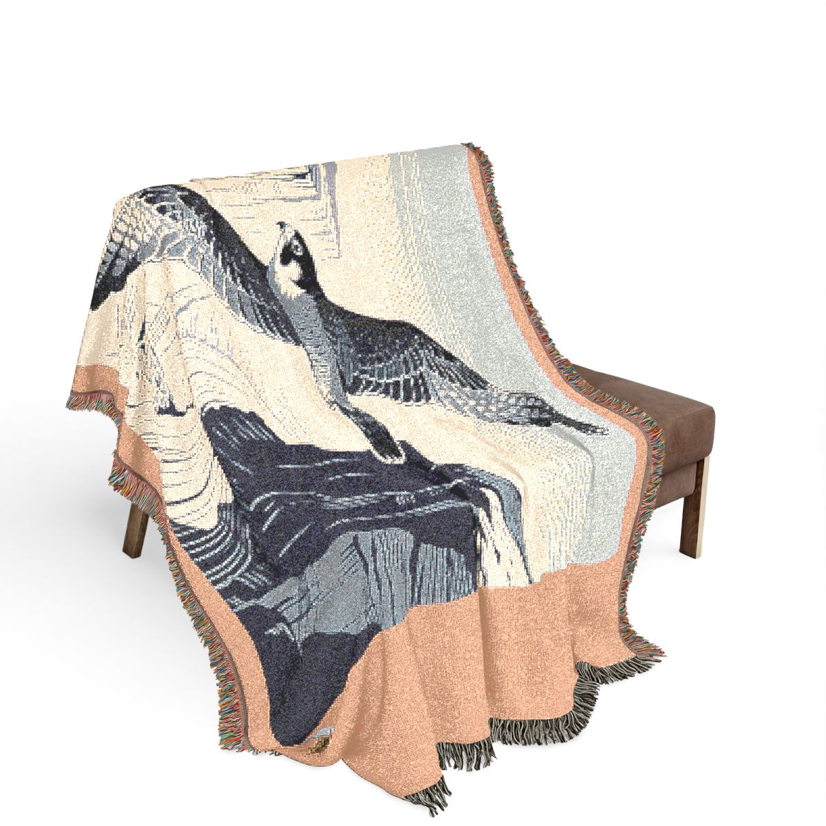 Original Art 120 100% Cotton Woven Blanket - Artwork / 80" × 60"