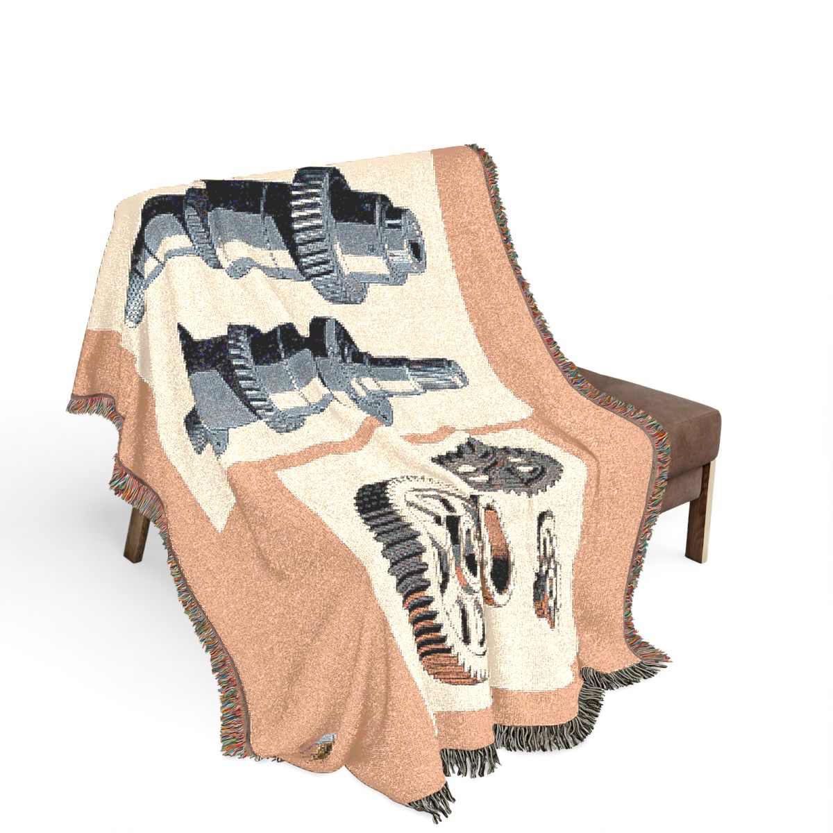 Original Art 124 100% Cotton Woven Blanket - Artwork / 80" × 60"
