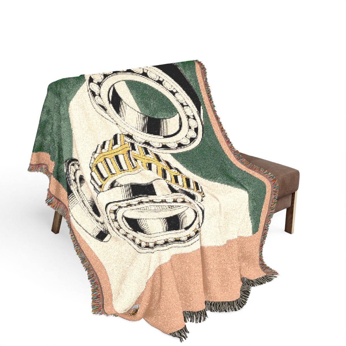 Original Art 148 100% Cotton Woven Blanket - Artwork / 80" × 60"